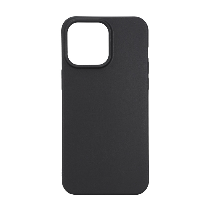 Essentials iPhone 15 Pro Max TPU back cover, 99% recycled, black in de groep SMARTPHONE & TABLETS / Mobielbescherming / Apple / iPhone 15 bij TP E-commerce Nordic AB (C59555)