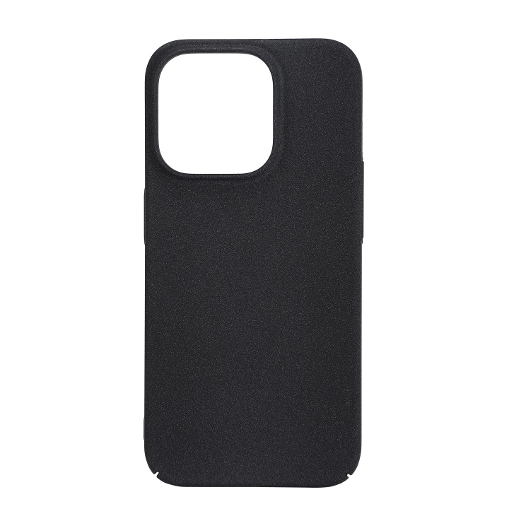 Essentials iPhone 15 Pro sand bursted back cover, black/grey in de groep SMARTPHONE & TABLETS / Mobielbescherming / Apple / iPhone 15 bij TP E-commerce Nordic AB (C59557)