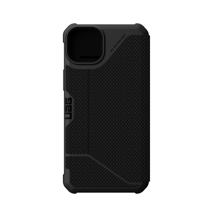 Urban Armor Gear iPhone 14 Plus Metropolis, wallet, Kevlar Black in de groep SMARTPHONE & TABLETS / Mobielbescherming / Apple / iPhone 14 bij TP E-commerce Nordic AB (C59637)