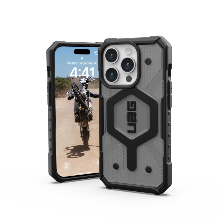 Urban Armor Gear iPhone 15 Pro Pathfinder Magsafe - Ash in de groep SMARTPHONE & TABLETS / Mobielbescherming / Apple / iPhone 15 bij TP E-commerce Nordic AB (C59755)