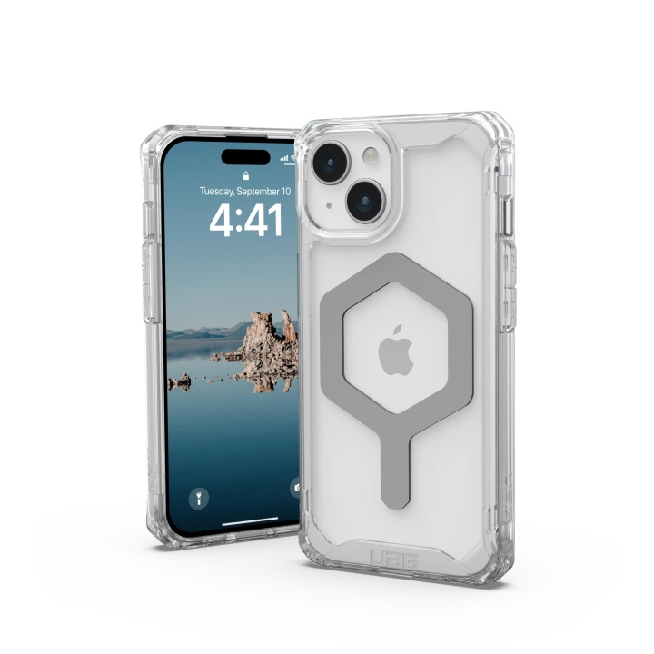 Urban Armor Gear iPhone 15 Plyo Magsafe - Ice/Silver in de groep SMARTPHONE & TABLETS / Mobielbescherming / Apple / iPhone 15 bij TP E-commerce Nordic AB (C59795)