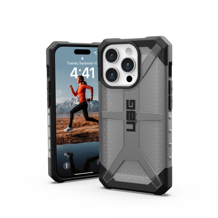 Urban Armor Gear iPhone 15 Pro Plasma - Ash in de groep SMARTPHONE & TABLETS / Mobielbescherming / Apple / iPhone 15 bij TP E-commerce Nordic AB (C59829)