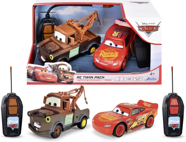 Jada Disney Pixar Cars fjärrstyrda bilar, Lightning McQueen och Martti, RC in de groep SPEELGOED, KINDER- & BABYPRODUCTEN / Op afstand bestuurbaar / Afstand bestuurbare auto\'s bij TP E-commerce Nordic AB (C61594)