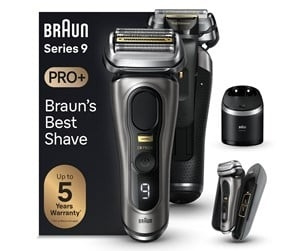 Braun Series 9 Pro+ 9575cc System wet&dry, Noble Metal in de groep BEAUTY & HEALTH / Haar & Styling / Scheren & Trimmen / Scheerapparaten bij TP E-commerce Nordic AB (C62072)