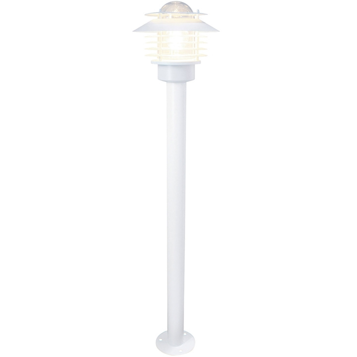 Llitt Stig Bollard Pollare 100cm E27-sockel IP44 Vit in de groep HUISHOUDEN & TUIN / Elektriciteit & Verlichting / Buitenverlichting / Tuinverlichting bij TP E-commerce Nordic AB (C62154)