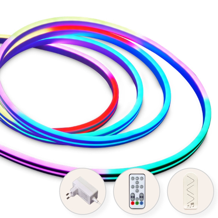 Llitt Alexandra Ledstrip kit RGBIC Neon Smart Tuya WiFi 2m in de groep HUISHOUDEN & TUIN / Smart home / Slimme verlichting bij TP E-commerce Nordic AB (C62169)