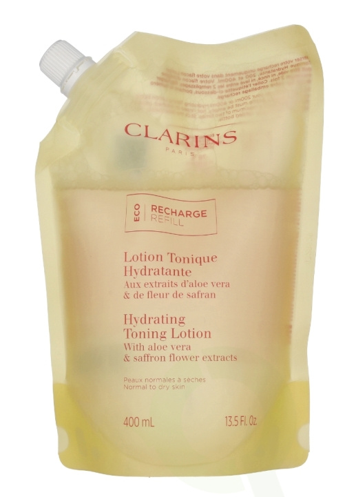 Clarins Hydrating Toning Lotion Eco Refill 400 ml in de groep BEAUTY & HEALTH / Huidsverzorging / Gezicht / Schoonmaak bij TP E-commerce Nordic AB (C63458)