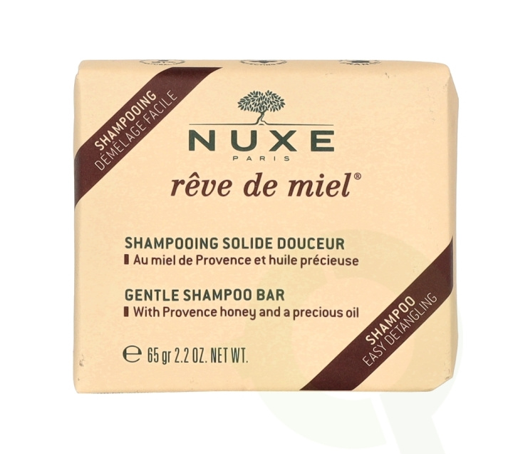 Nuxe Reve De Miel Gentle Shampoo Bar 65 g in de groep BEAUTY & HEALTH / Huidsverzorging / Lichaamsverzorging / Bad- en douchegels bij TP E-commerce Nordic AB (C64212)