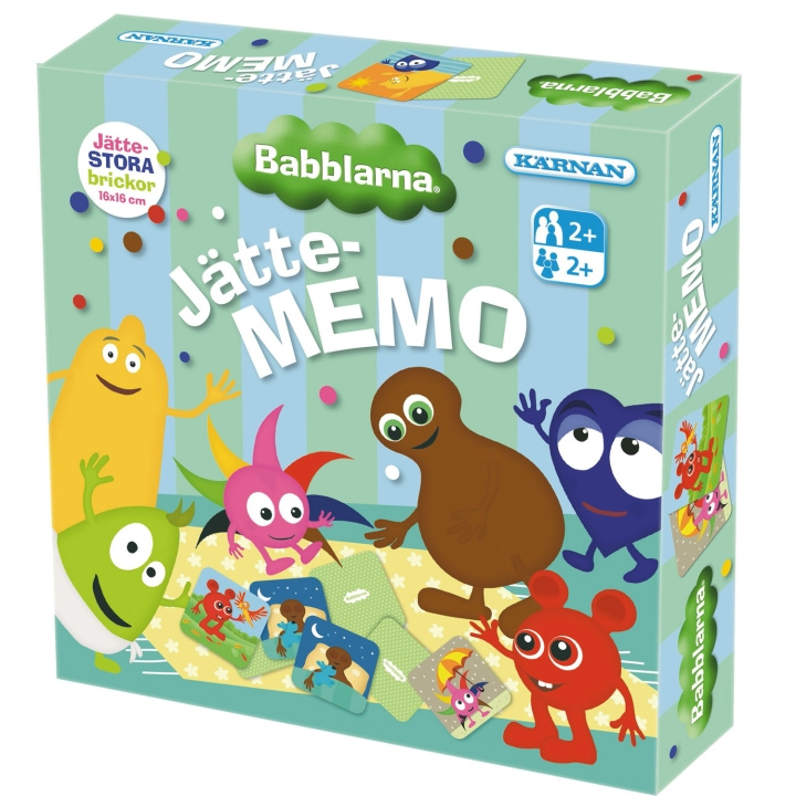 Kärnan Babblarna Jättememo in de groep SPEELGOED, KINDER- & BABYPRODUCTEN / Spelletje / Kinderspellen bij TP E-commerce Nordic AB (C64556)