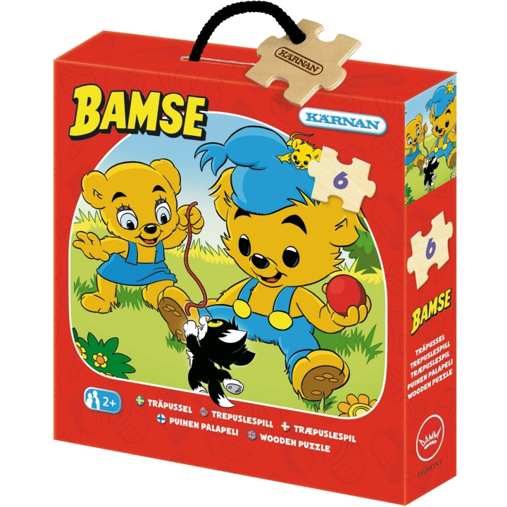 Kärnan Askpussel trä Bamse 6 bit in de groep SPEELGOED, KINDER- & BABYPRODUCTEN / Speelgoed / Kinderpuzzel bij TP E-commerce Nordic AB (C64557)