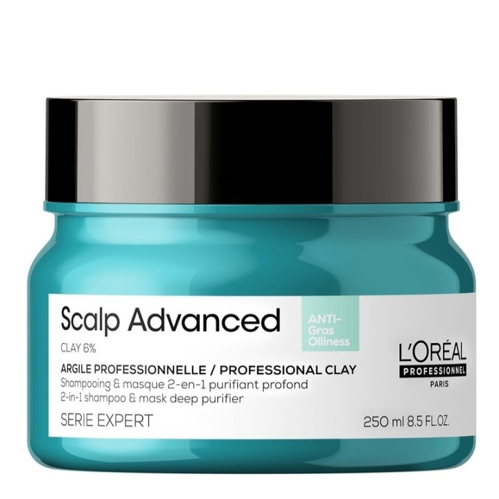 L\'ORÉAL PARIS L\'Oreal Professionnel Serie Expert Scalp Advanced Anti-Oiliness 2-in-1 Deep Purifier Clay Mask 250ml in de groep BEAUTY & HEALTH / Haar & Styling / Haarverzorging / Haarmasker bij TP E-commerce Nordic AB (C64572)