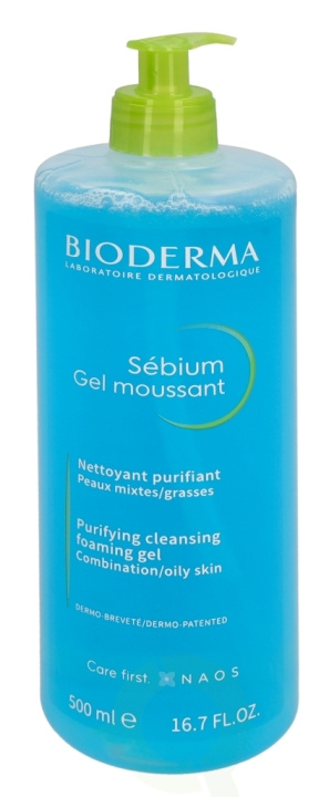 Bioderma Sebium Gel Moussant 500 ml in de groep BEAUTY & HEALTH / Huidsverzorging / Gezicht / Schoonmaak bij TP E-commerce Nordic AB (C64680)