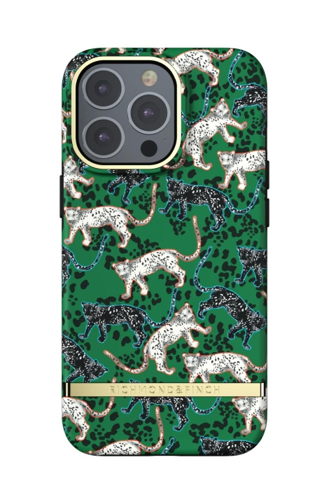 Richmond & Finch iPhone 13 Pro Freedom Case, Groen luipaard in de groep SMARTPHONE & TABLETS / Mobielbescherming / Apple / iPhone 13 Pro / Hoesjes bij TP E-commerce Nordic AB (C64916)