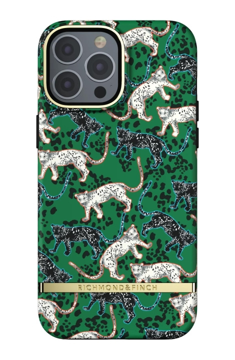 Richmond & Finch iPhone 13 Pro Max Freedom Case, Groen luipaard in de groep SMARTPHONE & TABLETS / Mobielbescherming / Apple / iPhone 13 Pro Max bij TP E-commerce Nordic AB (C64917)