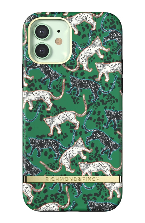 Richmond & Finch iPhone 12/12 Pro Freedom Case, Groen luipaard in de groep SMARTPHONE & TABLETS / Mobielbescherming / Apple / Hobbykleuren / Tanden bleken thuis bij TP E-commerce Nordic AB (C64918)