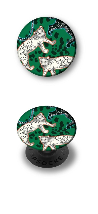 Richmond & Finch PopGrip Green Leopard in de groep SMARTPHONE & TABLETS / Overige accessoires / Popsockets bij TP E-commerce Nordic AB (C64924)