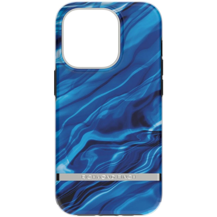 Richmond & Finch iPhone 14 Pro hoesje, Blue Waves in de groep SMARTPHONE & TABLETS / Mobielbescherming / Apple / iPhone 14 bij TP E-commerce Nordic AB (C64940)