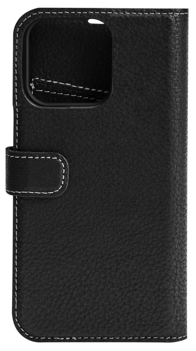 Essentials iPhone 13 Mini leather wallet, detachable, Black in de groep SMARTPHONE & TABLETS / Mobielbescherming / Apple / iPhone 13 bij TP E-commerce Nordic AB (C65006)