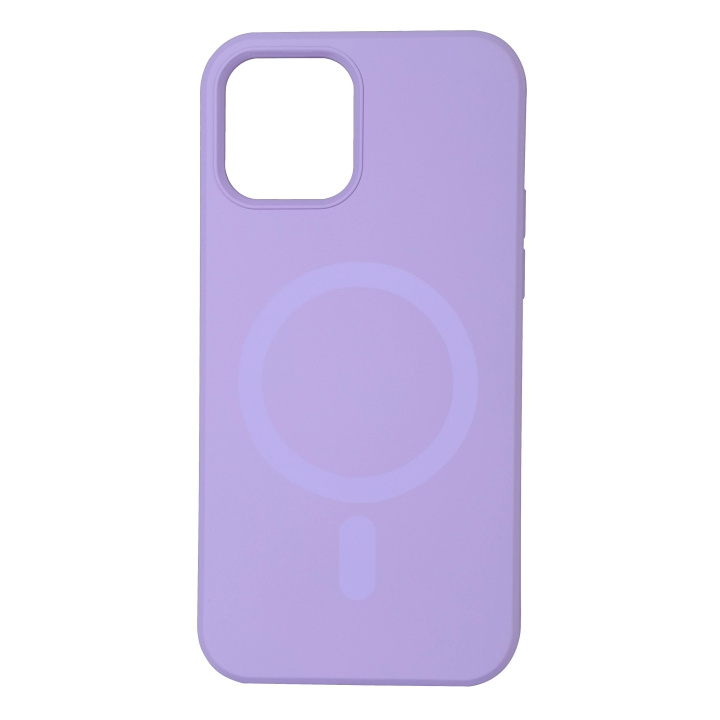 Essentials iPhone 12/12 Pro Silicone Mag back cover, Purple in de groep SMARTPHONE & TABLETS / Mobielbescherming / Apple / Hobbykleuren bij TP E-commerce Nordic AB (C65050)