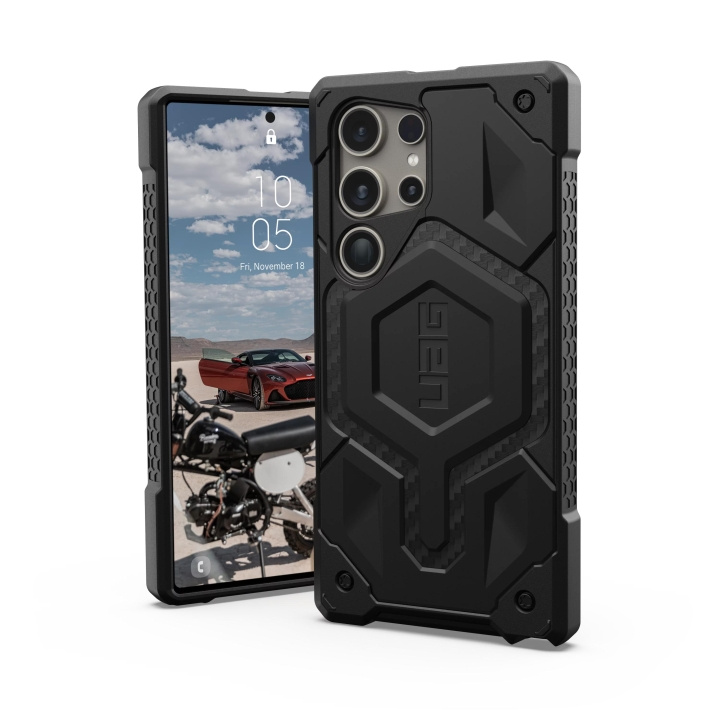 Urban Armor Gear Galaxy S24 Ultra Monarch Pro Carbon Fiber in de groep SMARTPHONE & TABLETS / Mobielbescherming / Samsung bij TP E-commerce Nordic AB (C65119)