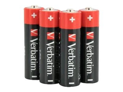 Verbatim Alkaline battery AA 4 Pack shrink in de groep HOME ELECTRONICS / Batterijen & Opladers / Batterijen / Batterijen voor hoortoestellen bij TP E-commerce Nordic AB (C65250)