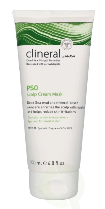 Ahava Clineral PSO Scalp Cream Mask 200 ml in de groep BEAUTY & HEALTH / Haar & Styling / Haarverzorging / Haarmasker bij TP E-commerce Nordic AB (C65443)