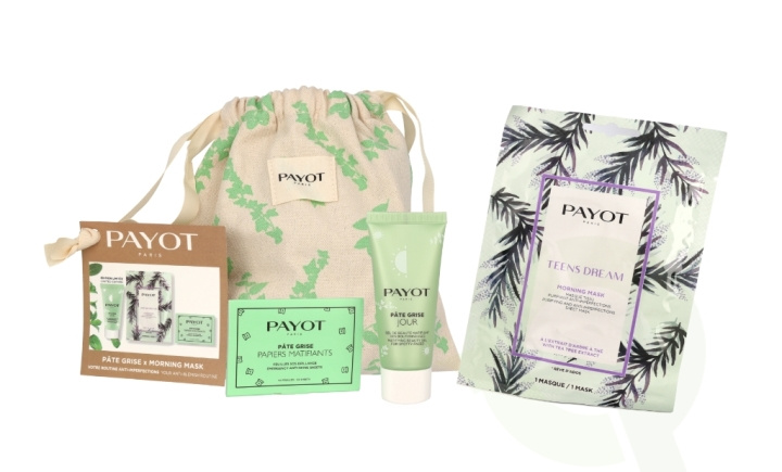 Payot Your Anti-Blemish Routine Set 30 ml Pate Grise Jour 30ml/1x Pate Grise Mattifying Papers/1x Morning Mask Teens Dreams in de groep BEAUTY & HEALTH / Cadeausets / Cadeausets voor haar bij TP E-commerce Nordic AB (C65572)