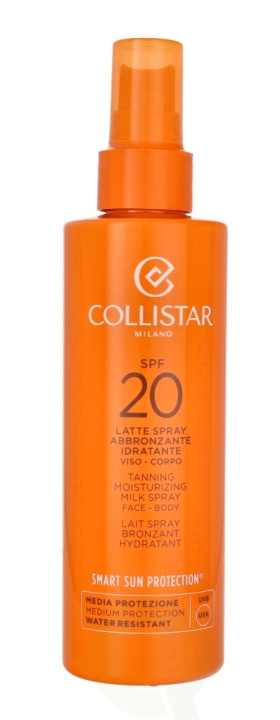 Collistar Tanning Moisturizing Milk Spray Face-Body SPF20 200 ml in de groep BEAUTY & HEALTH / Huidsverzorging / Zonnebank / Zonnebescherming bij TP E-commerce Nordic AB (C65579)