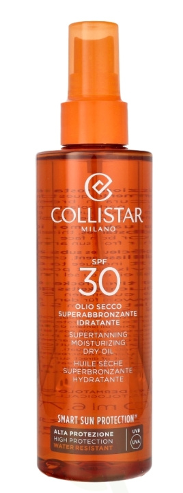 Collistar Supertanning Moisturizing Dry Oil SPF30 200 ml in de groep BEAUTY & HEALTH / Huidsverzorging / Zonnebank / Zonnebescherming bij TP E-commerce Nordic AB (C65580)