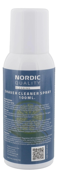 Nordic Quality Cleaning Spray for Shavers, 100ml in de groep BEAUTY & HEALTH / Haar & Styling / Scheren & Trimmen / Accessoires voor Scheerapparaten bij TP E-commerce Nordic AB (C65871)