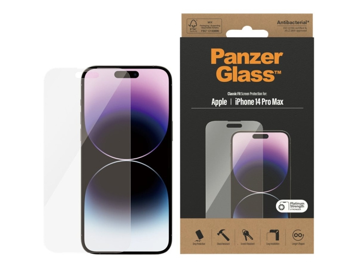 PanzerGlass Apple iPhone 14 Pro Max in de groep SMARTPHONE & TABLETS / Mobielbescherming / Apple / iPhone 14 bij TP E-commerce Nordic AB (C65892)