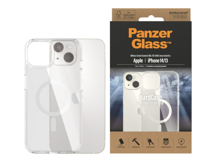 PanzerGlass HardCase Beskyttelsescover Gennemsigtig Apple iPhone 14 in de groep SMARTPHONE & TABLETS / Mobielbescherming / Apple / iPhone 14 bij TP E-commerce Nordic AB (C65896)