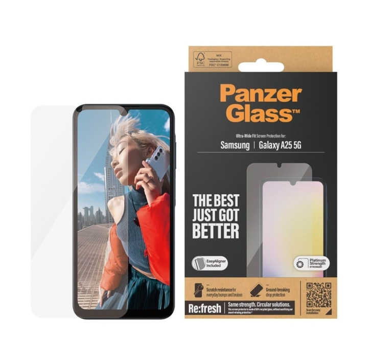 PanzerGlass Screen Protector Samsung Galaxy A25 5G in de groep SMARTPHONE & TABLETS / Mobielbescherming / Samsung bij TP E-commerce Nordic AB (C65928)