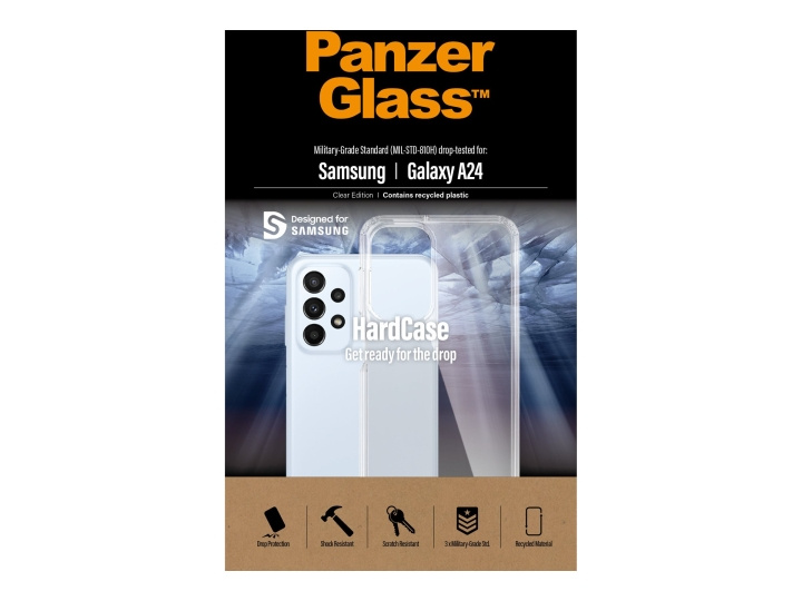 PanzerGlass HardCase Beskyttelsescover Gennemsigtig Samsung Galaxy A24 in de groep SMARTPHONE & TABLETS / Mobielbescherming / Samsung bij TP E-commerce Nordic AB (C65934)