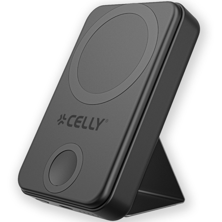 Celly MAGPBW10000 PowerBank 10W/2,5W MagSafe Trådlös laddning integrerat ställ in de groep SMARTPHONE & TABLETS / Opladers & Kabels / Powerbanks bij TP E-commerce Nordic AB (C65982)