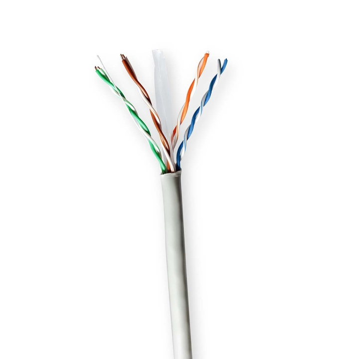 Nedis Netwerk Kabel Rol | CAT6 | Solid | U/UTP | CCA | 100.0 m | Binnenshuis | Rond | PVC | Grijs | Trekdoos in de groep COMPUTERS & RANDAPPARATUUR / Computerkabels / Netwerkkabels / Cat6 bij TP E-commerce Nordic AB (C66016)