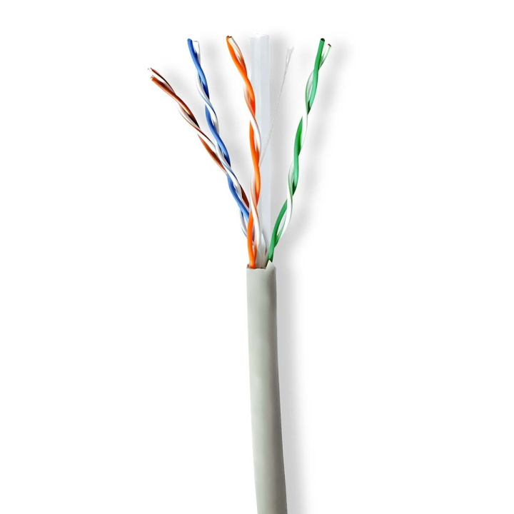 Nedis Netwerk Kabel Rol | CAT6 | Stranded | U/UTP | CCA | 305.0 m | Binnenshuis | Rond | PVC | Grijs | Trekdoos in de groep COMPUTERS & RANDAPPARATUUR / Computerkabels / Netwerkkabels / Cat6 bij TP E-commerce Nordic AB (C66017)