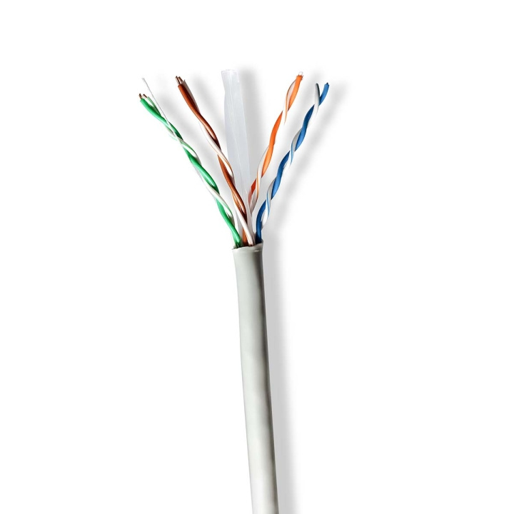 Nedis Netwerk Kabel Rol | CAT6 | Solid | U/UTP | CCA | 305.0 m | Binnenshuis | Rond | PVC | Grijs | Trekdoos in de groep COMPUTERS & RANDAPPARATUUR / Computerkabels / Netwerkkabels / Cat6 bij TP E-commerce Nordic AB (C66018)