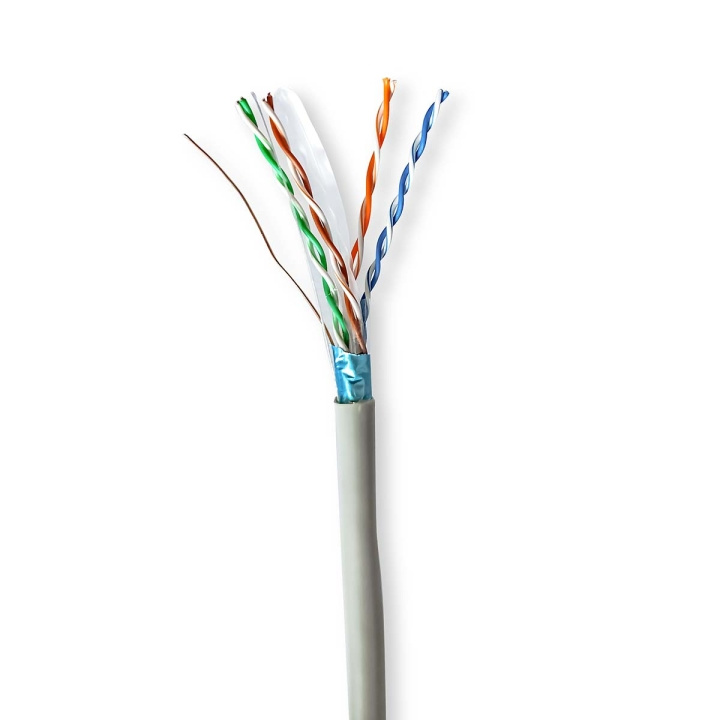 Nedis Netwerk Kabel Rol | CAT6 | Solid | F/UTP | CCA | 305.0 m | Binnenshuis | Rond | PVC | Grijs | Trekdoos in de groep COMPUTERS & RANDAPPARATUUR / Computerkabels / Netwerkkabels / Cat6 bij TP E-commerce Nordic AB (C66021)