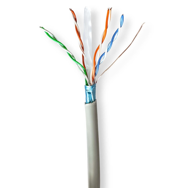 Nedis Netwerk Kabel Rol | CAT6 | Stranded | F/UTP | CCA | 305.0 m | Binnenshuis | Rond | PVC | Grijs | Trekdoos in de groep COMPUTERS & RANDAPPARATUUR / Computerkabels / Netwerkkabels / Cat6 bij TP E-commerce Nordic AB (C66022)