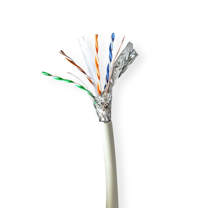 Nedis Netwerk Kabel Rol | CAT6a | Solid | S/FTP | Koper | 305.0 m | Binnenshuis | Rond | LSZH | Grijs | Trekdoos in de groep COMPUTERS & RANDAPPARATUUR / Computerkabels / Netwerkkabels / Cat6 bij TP E-commerce Nordic AB (C66045)