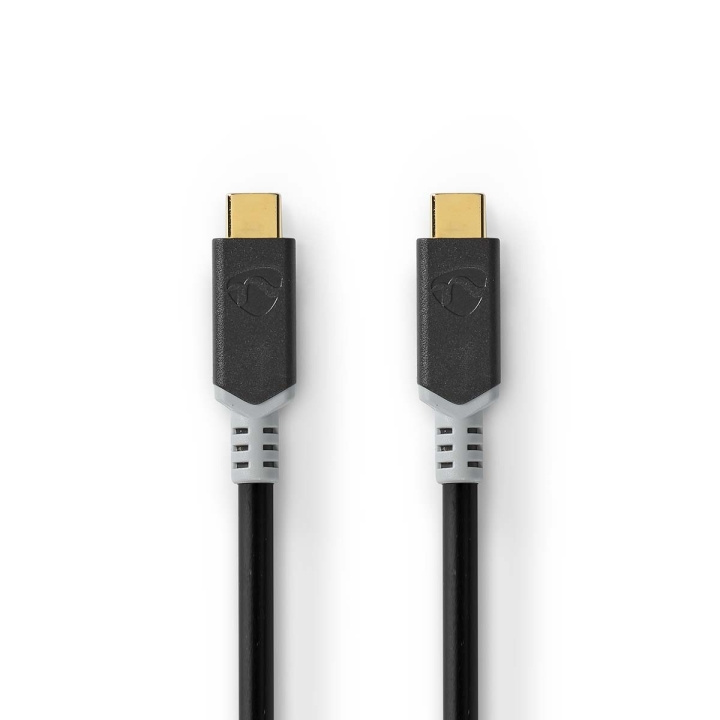 Nedis USB-Kabel | USB 3.2 Gen 2x2 | USB-C™ Male | USB-C™ Male | 100 W | 4K@60Hz | 20 Gbps | Verguld | 1.00 m | Rond | PVC | Antraciet | Window Box in de groep COMPUTERS & RANDAPPARATUUR / Computerkabels / USB / USB-C bij TP E-commerce Nordic AB (C66069)