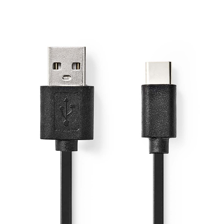 Nedis USB-Kabel | USB 2.0 | USB-A Male | USB-C™ Male | 15 W | 480 Mbps | Vernikkeld | 0.10 m | Rond | PVC | Zwart | Blister in de groep COMPUTERS & RANDAPPARATUUR / Computerkabels / USB / USB-C bij TP E-commerce Nordic AB (C66085)