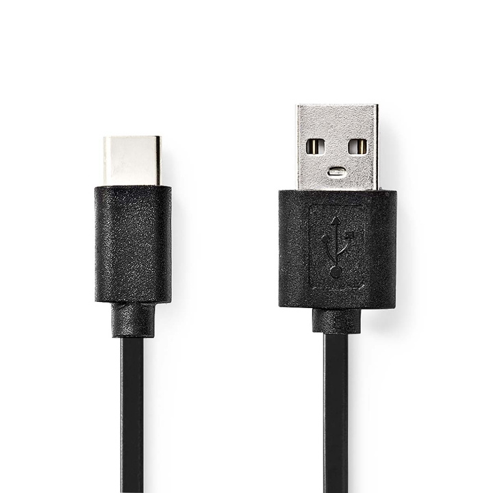 Nedis USB-Kabel | USB 2.0 | USB-A Male | USB-C™ Male | 60 W | 480 Mbps | Vernikkeld | 1.00 m | Rond | PVC | Zwart | Doos in de groep COMPUTERS & RANDAPPARATUUR / Computerkabels / USB / USB-C bij TP E-commerce Nordic AB (C66086)