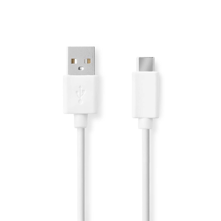 Nedis USB-Kabel | USB 2.0 | USB-A Male | USB-C™ Male | 60 W | 480 Mbps | Vernikkeld | 1.00 m | Rond | PVC | Wit | Doos in de groep COMPUTERS & RANDAPPARATUUR / Computerkabels / USB / USB-C bij TP E-commerce Nordic AB (C66089)