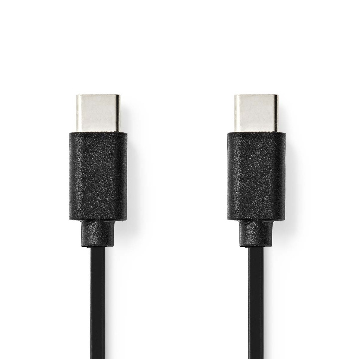 Nedis USB-Kabel | USB 2.0 | USB-C™ Male | USB-C™ Male | 60 W | 480 Mbps | Vernikkeld | 1.00 m | Rond | PVC | Zwart | Doos in de groep COMPUTERS & RANDAPPARATUUR / Computerkabels / USB / USB-C bij TP E-commerce Nordic AB (C66093)