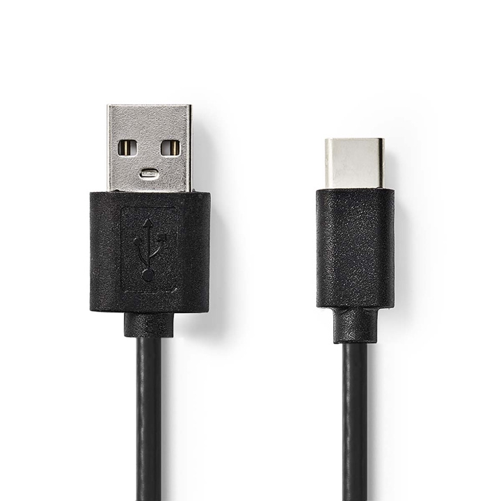 Nedis USB-Kabel | USB 2.0 | USB-A Male | USB-C™ Male | 5 W | 480 Mbps | Vernikkeld | 1.00 m | Rond | PVC | Zwart | Label in de groep COMPUTERS & RANDAPPARATUUR / Computerkabels / USB / USB-C bij TP E-commerce Nordic AB (C66134)