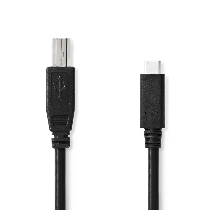 Nedis USB-Kabel | USB 2.0 | USB-C™ Male | USB-B Male | 480 Mbps | Vernikkeld | 1.00 m | Rond | PVC | Zwart | Label in de groep COMPUTERS & RANDAPPARATUUR / Computerkabels / USB / USB-C bij TP E-commerce Nordic AB (C66136)