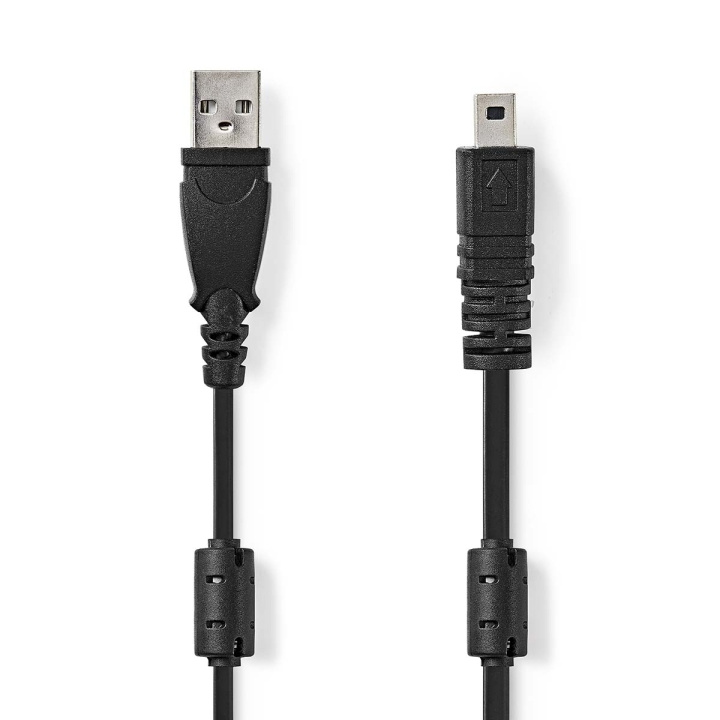 Nedis USB-Kabel | USB 2.0 | USB-A Male | US-E6 8-pins Male | 480 Mbps | Vernikkeld | 2.00 m | Rond | PVC | Zwart | Label in de groep COMPUTERS & RANDAPPARATUUR / Computerkabels / USB / Mini-USB / Kabels bij TP E-commerce Nordic AB (C66139)