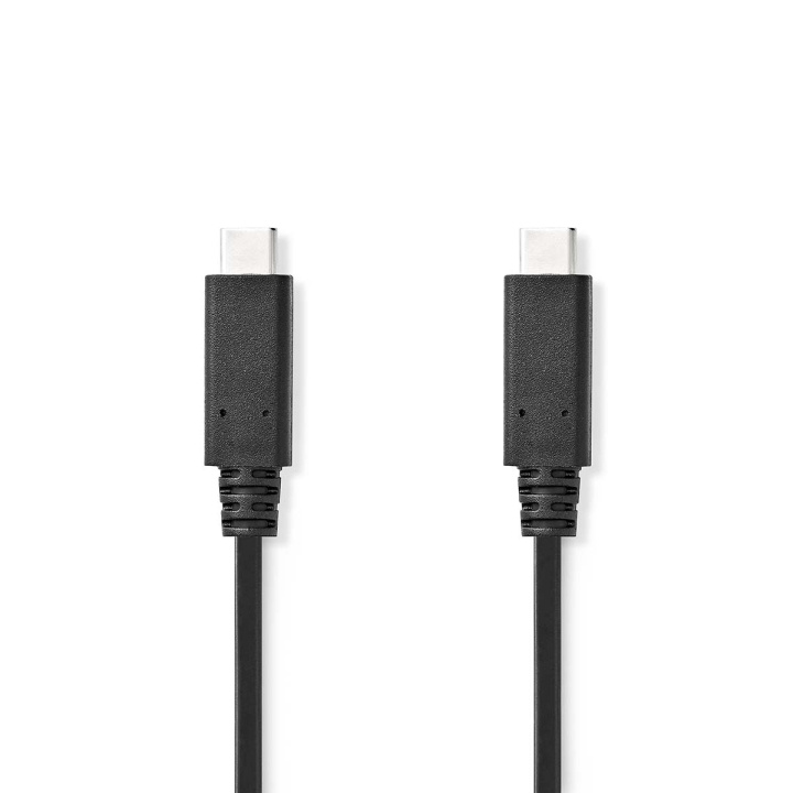 Nedis USB-Kabel | USB 3.2 Gen 2 | USB-C™ Male | USB-C™ Male | 240 W | 8K@30Hz | 10 Gbps | Vernikkeld | 1.00 m | Rond | PVC | Zwart | Label in de groep COMPUTERS & RANDAPPARATUUR / Computerkabels / USB / USB-C bij TP E-commerce Nordic AB (C66149)